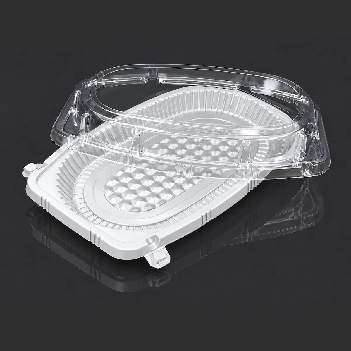 YRL-13 WHITE ถาดใส่ปลา ฝาล็อก YRL-13 สีขาว